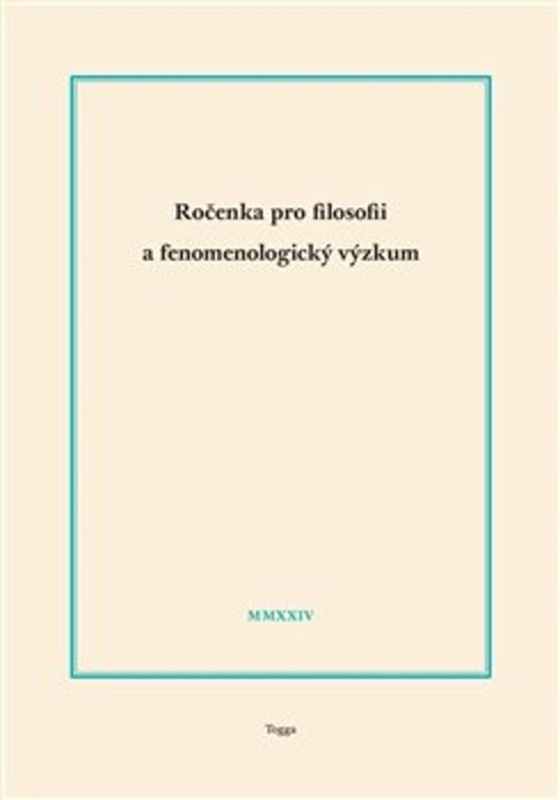 Ročenka pro filosofii a fenomenologický výzkum 2024 - kniha z kategorie Filozofie