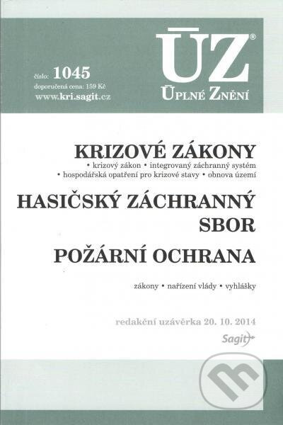 UZZ č.1045 Krizové zákony (HZS, Požární ochrana, Obnova území) - kniha z kategorie Ekonomie
