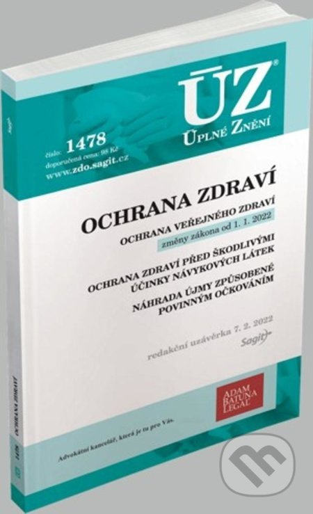Úplné Znění - 1478 Ochrana zdraví - kniha z kategorie Pracovní právo