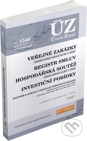 Úplné Znění - 1546 Veřejné zakázky, Ochrana hospodářské soutěže, Veřejná podpora, Investiční pobídky, Registr smluv - kniha z kategorie Právo