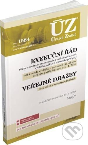 Úplné Znění 1584 Exekuční řád, veřejné dražby - kniha z kategorie Právo