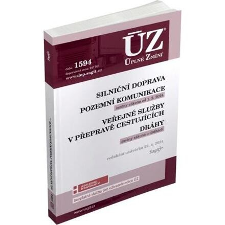 ÚZ 1594 Silniční doprava, Pozemní komunikace, Veřejné služby v přepravě cestujících, Dráhy