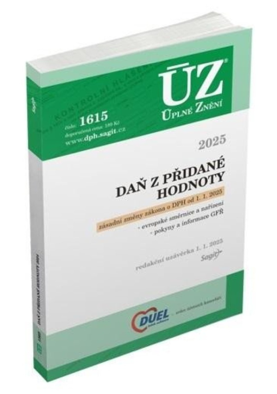 ÚZ 1615 Daň z přidané hodnoty, 2025 Nakladatelství Sagit, a.s.