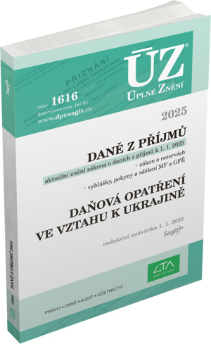 ÚZ 1616 Daně z příjmů, 2025 Nakladatelství Sagit, a.s.