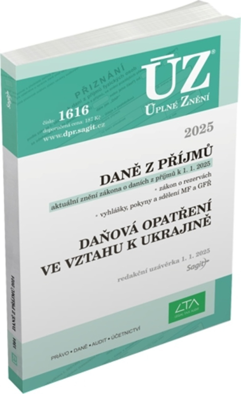 ÚZ 1616 Daně z příjmů, 2025 Nakladatelství Sagit, a.s.