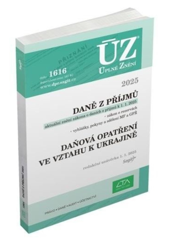 ÚZ 1616 Daně z příjmů, 2025 Nakladatelství Sagit, a.s.
