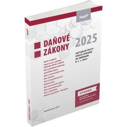 Daňové zákony 2025 Nakladatelství Sagit, a.s.