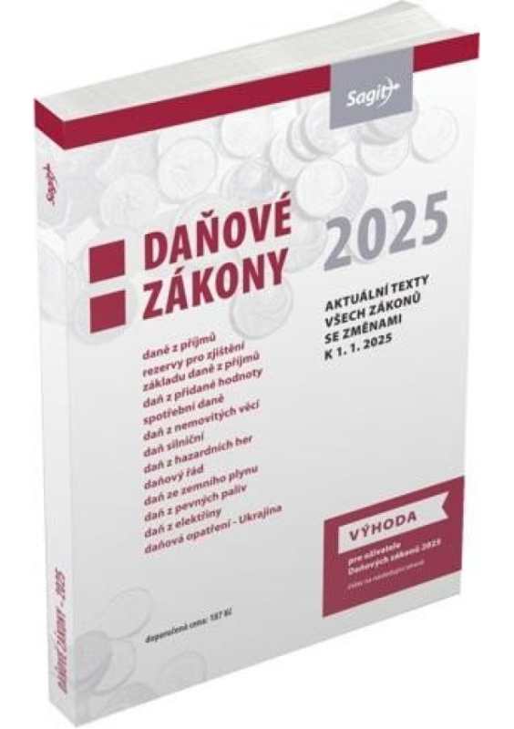 Daňové zákony 2025 Nakladatelství Sagit, a.s.