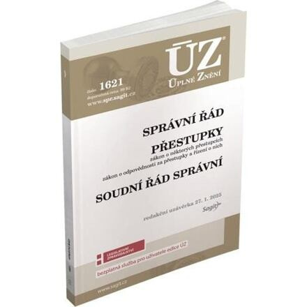 ÚZ 1621 Správní řád, Soudní řád správní, Přestupky Nakladatelství Sagit, a.s.