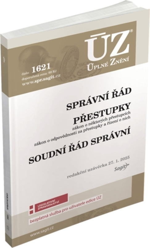 ÚZ 1621 Správní řád, Soudní řád správní, Přestupky Nakladatelství Sagit, a.s.