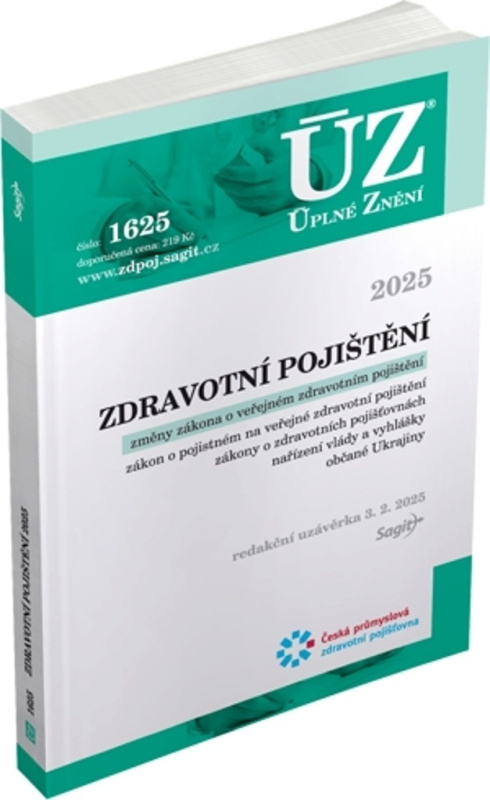 ÚZ 1625 Zdravotní pojištění, 2025 Nakladatelství Sagit, a.s.