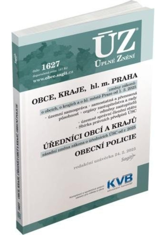 ÚZ 1627 Obce, Kraje, hl. m. Praha, Úředníci obcí a krajů, Obecní policie Nakladatelství Sagit, a.s.