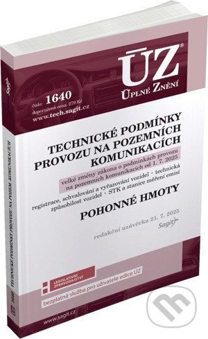 ÚZ 1640 Technické podmínky provozu na pozemních komunikacích, Pohonné hmoty - kniha z kategorie Právo