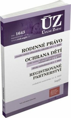 ÚZ 1643 / Rodinné právo, Ochrana dětí a rodiny, Dětský ombudsman, Registrované partnerství