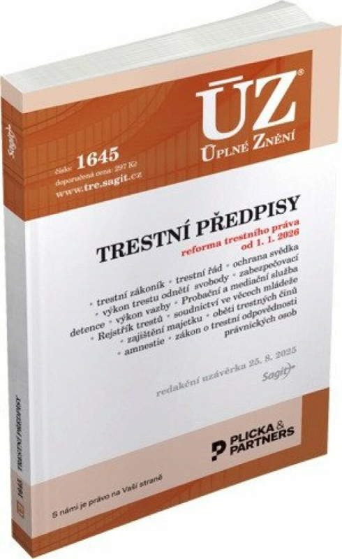 ÚZ 1645 Trestní předpisy - kniha z kategorie Trestní právo