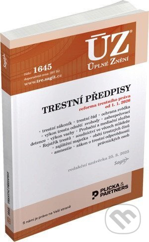 ÚZ 1645 Trestní předpisy - kniha z kategorie Trestní právo