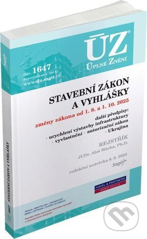 ÚZ 1647 Stavební zákon - kniha z kategorie Správní právo