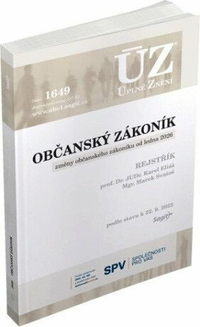 ÚZ 1649 / Občanský zákoník