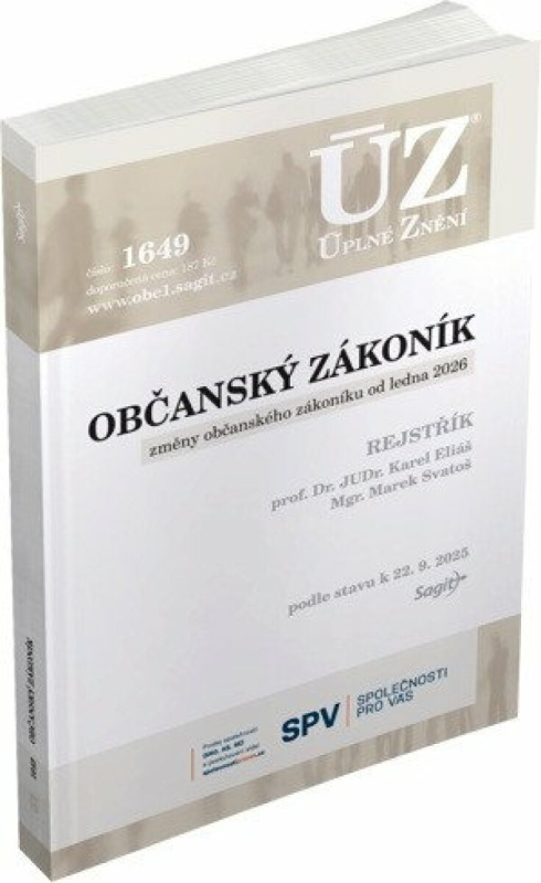 ÚZ 1649 / Občanský zákoník