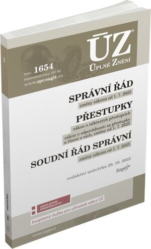 ÚZ 1654 / Správní řád, Soudní řád správní, Přestupky