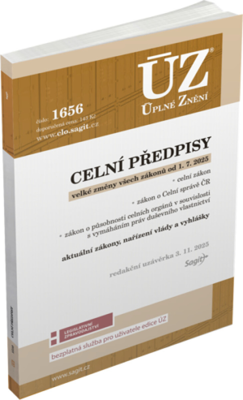ÚZ 1656 - Celní předpisy