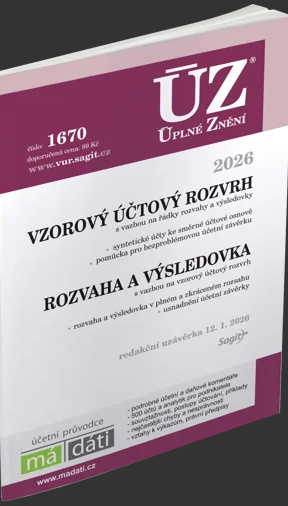 ÚZ 1670 Vzorový účtový rozvrh pro podnikatele, rozvaha a výsledovka, 2026