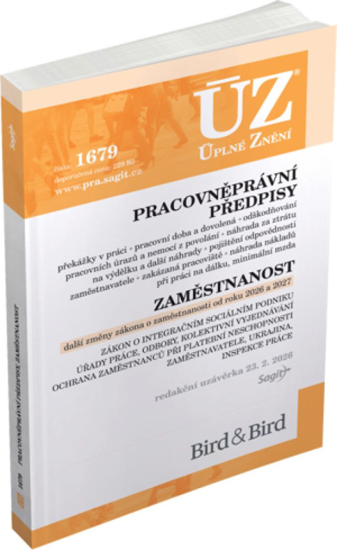 ÚZ 1679 / Pracovněprávní předpisy, Zaměstnanost, Odškodňování a náhrady, Odbory, Inspekce práce