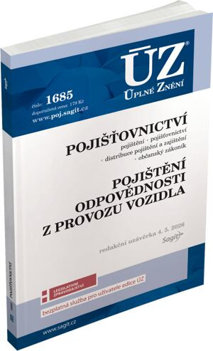 ÚZ 1685 / Pojišťovnictví, pojištění odpovědnosti z provozu vozidla