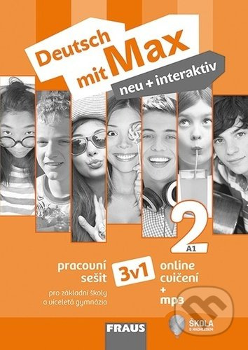 Deutsch mit Max neu + interaktiv 2 Pracovní sešit černobíly Fraus
