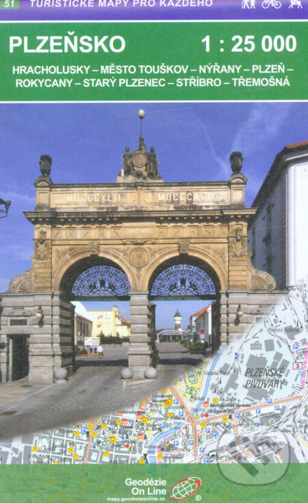 Plzeňsko 1:25 000 / 61 Turistické mapy pro každého