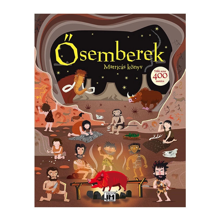 velká samolepková knížka pračlověci – maďarská verze