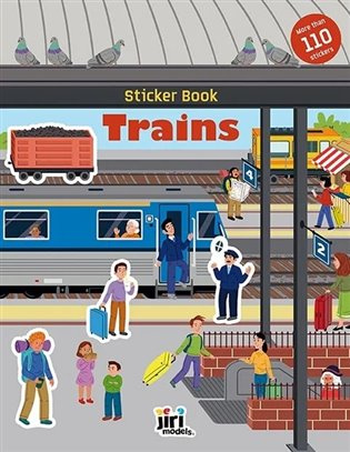 Sticker book Trains - kniha z kategorie Samolepky