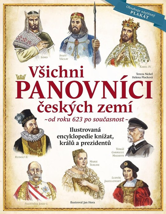 Všichni panovníci českých zemí (měkká vazba) + plakát