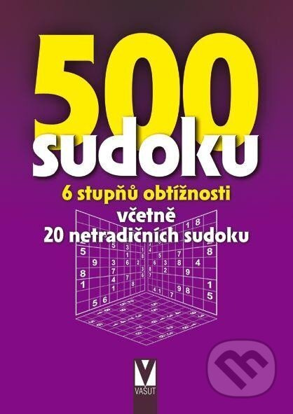 500 sudoku - 6 stupňů obtížností (fialová) Jan Vašut s.r.o.