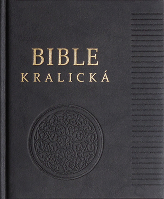 Poznámková Bible kralická černá, pravá kůže (zlatá ořízka) - kniha z kategorie Bible