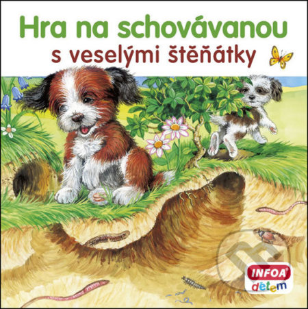 Hra na schovávanou s veselými štěňátky
