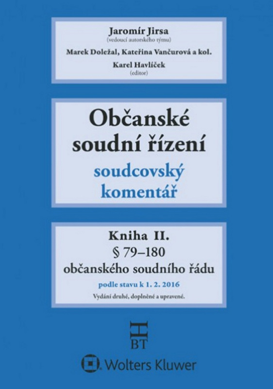 Občanské soudní řízení Kniha II.