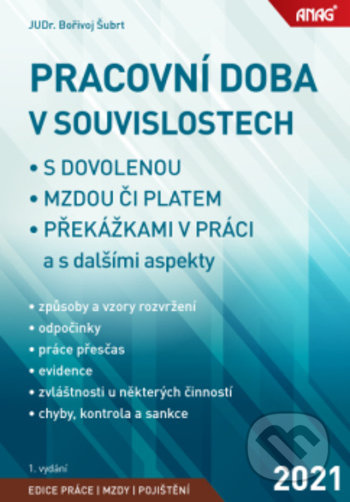 Pracovní doba v souvislostech s dovolenou, mzdou či platem, překážkami v práci a s dalšími aspekty - kniha z kategorie Mzdové účetnictví