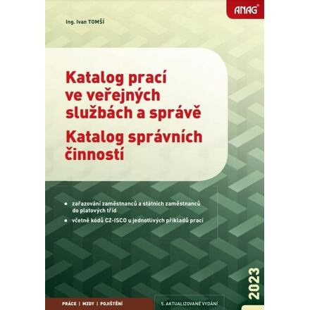 Katalog prací ve veřejných službách a správě; Katalog správních činností 2023