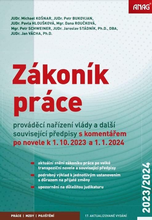 Zákoník práce, prováděcí nařízení vlády a další související předpisy - kniha z kategorie Pracovní právo