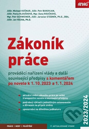 Zákoník práce, prováděcí nařízení vlády a další související předpisy - kniha z kategorie Pracovní právo
