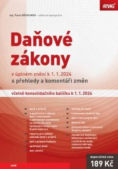Daňové zákony v úplném znění k 1. 1. 2024 (s přehledy a komentáři změn včetně konsolidačního balíčku) - kniha z kategorie Daně