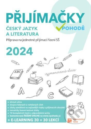 Přijímačky 9 Český jazyk a literatura + E-learning 2024