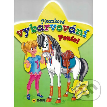 Písankové vybarvování - Poníci - zelené NAKLADATELSTVÍ SUN s.r.o.