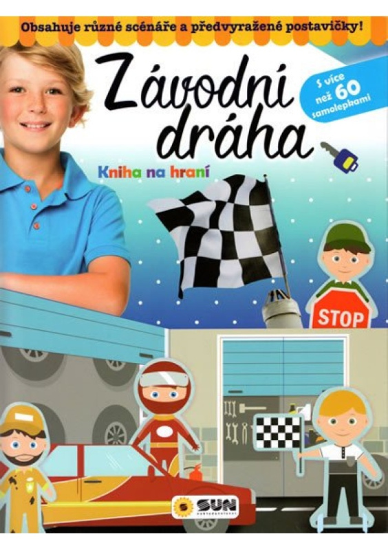 Závodní dráha - Kniha na hraní NAKLADATELSTVÍ SUN s.r.o.