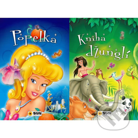 Popelka, Kniha džunglí - Dvě klasické pohádky NAKLADATELSTVÍ SUN s.r.o.