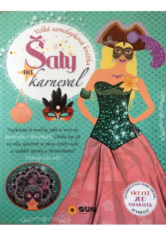 Šaty na karneval - velká samolep. knížka