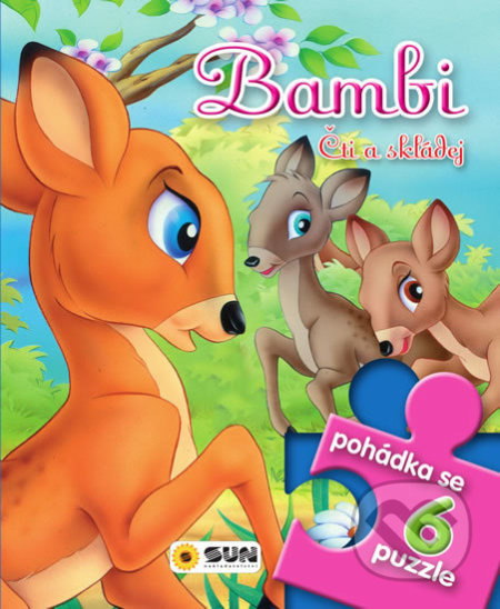 Pohádkové čtení s puzzle - Bambi čti a skládej