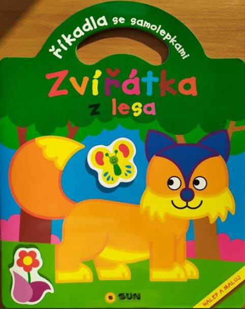 Říkadla se samolepkami - Zvířátka z lesa NAKLADATELSTVÍ SUN s.r.o.