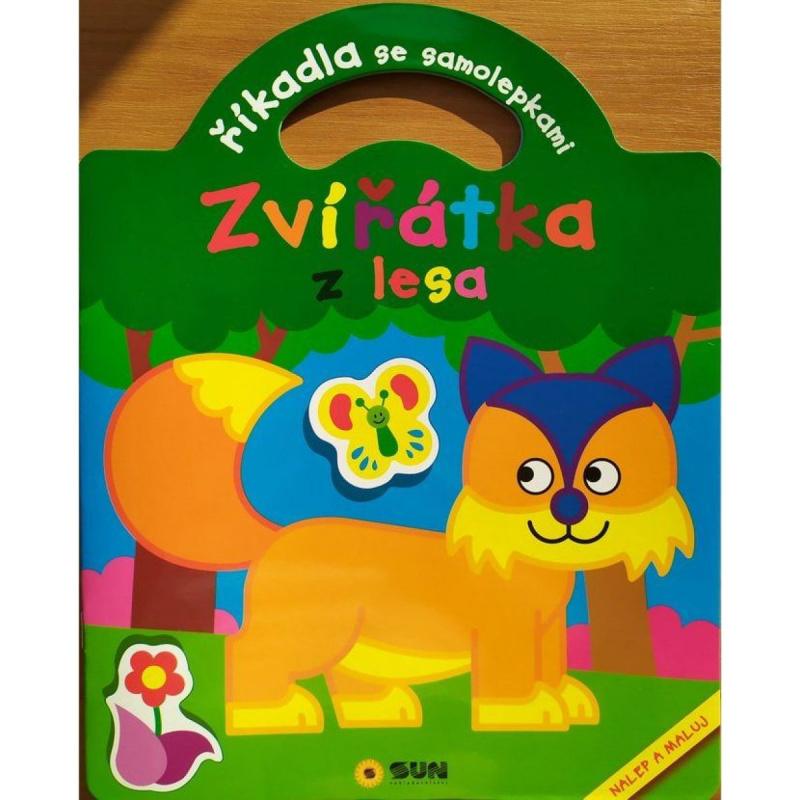 Říkadla se samolepkami - Zvířátka z lesa NAKLADATELSTVÍ SUN s.r.o.